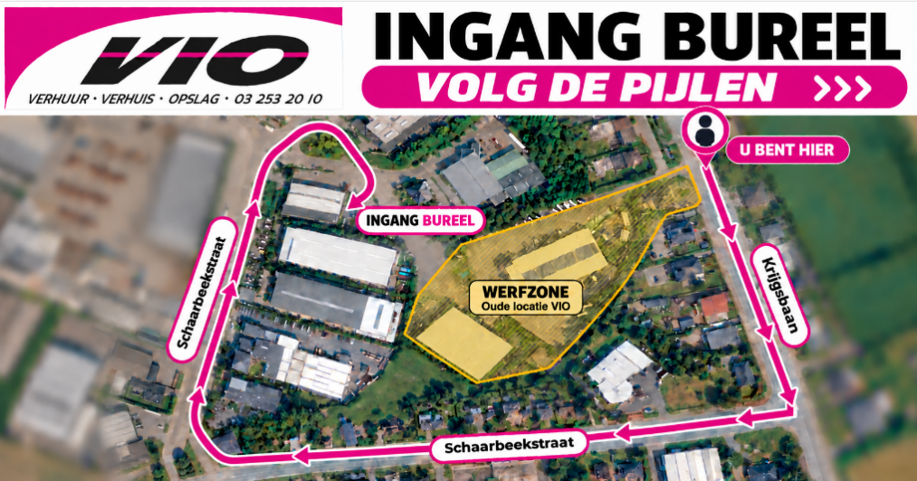 Gewijzigde toegang tot VIO & VIO Storebox (Beveren-Kruibeke-Zwijndrecht)